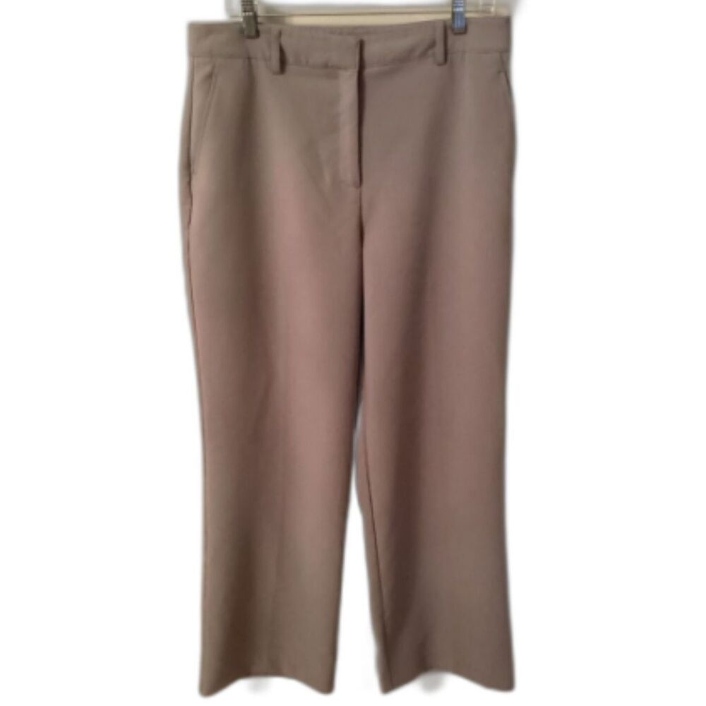 JOIE SIZE 12  LIGHT GRAY WIDE LEG TROUSERS